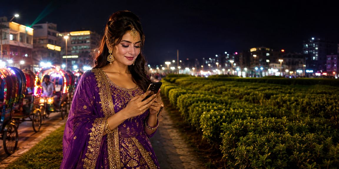 ঢাকার চা বাগানের পরিবেশে মোবাইলে লাইভ ক্যাসিনো গেম উপভোগ